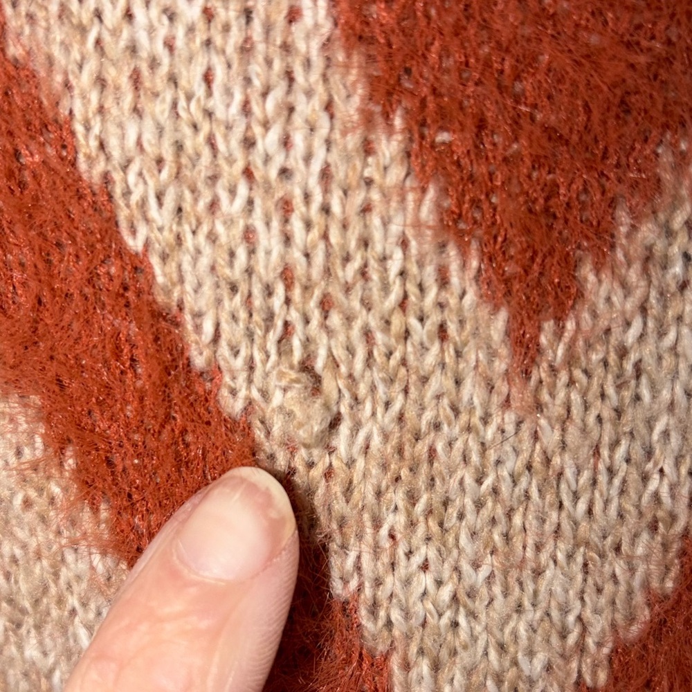Jodifl open-front geometric diamond pattern cardigan - Picture 7 of 8